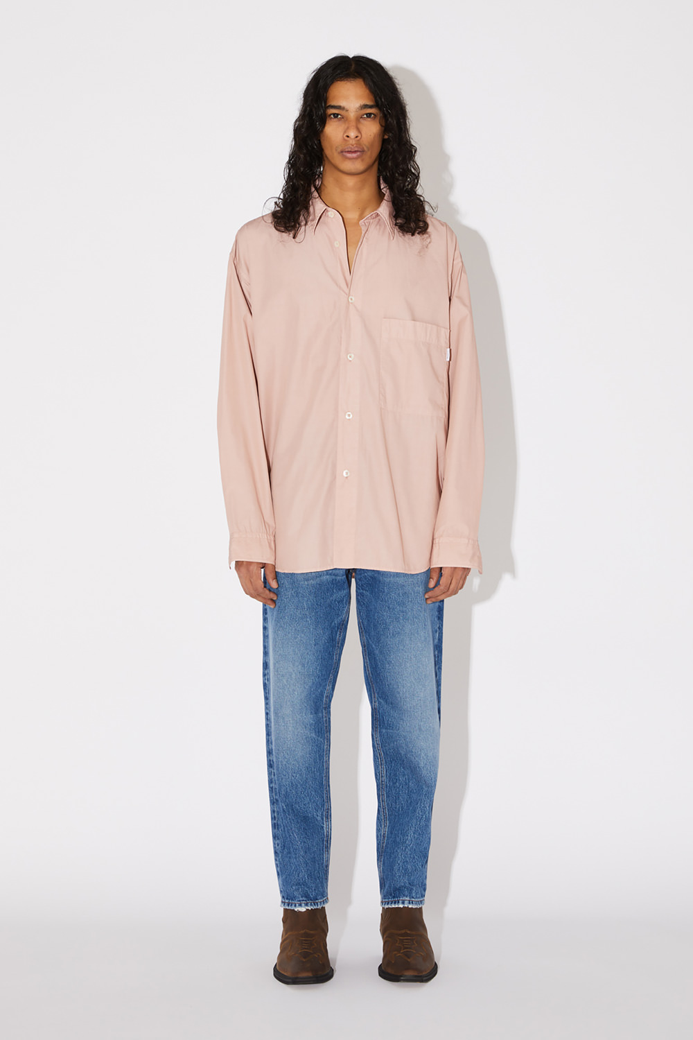 AMISH: DROPPED SHIRT IN POPLIN