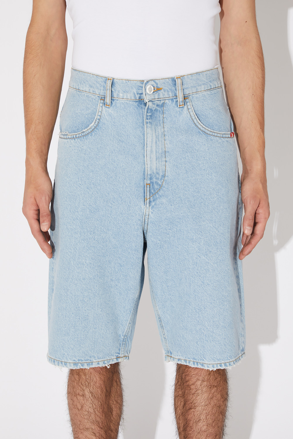 AMISH: TOMMY BROKEN BLEACH BERMUDA SHORTS