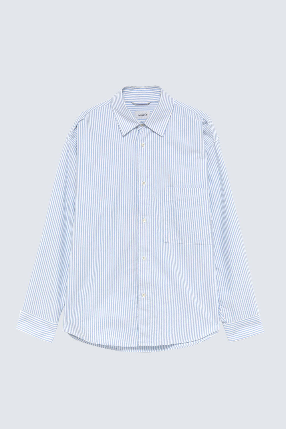 AMISH: CAMICIA OXFORD A RIGHE