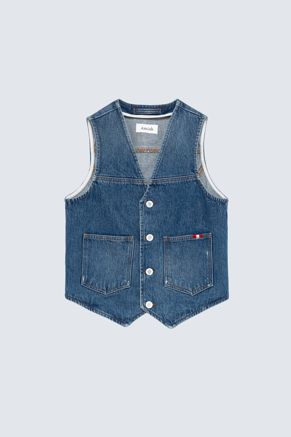 AMISH: VEST IN DENIM