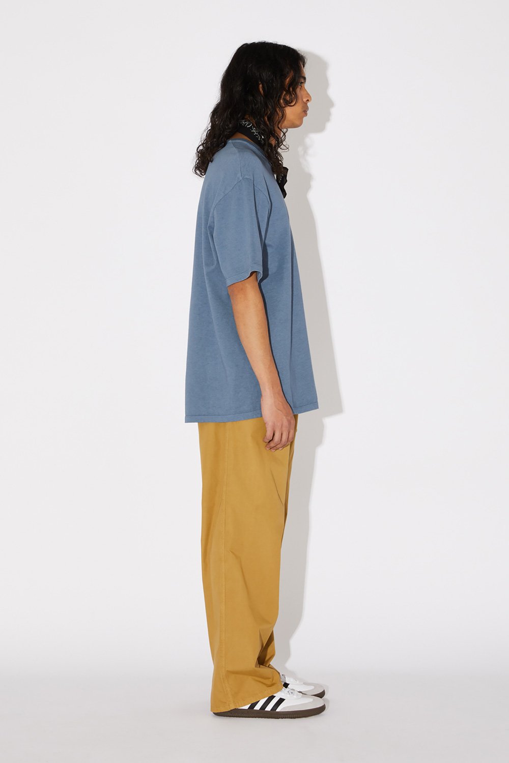 AMISH: T-SHIRT GIROCOLLO CON LOGO