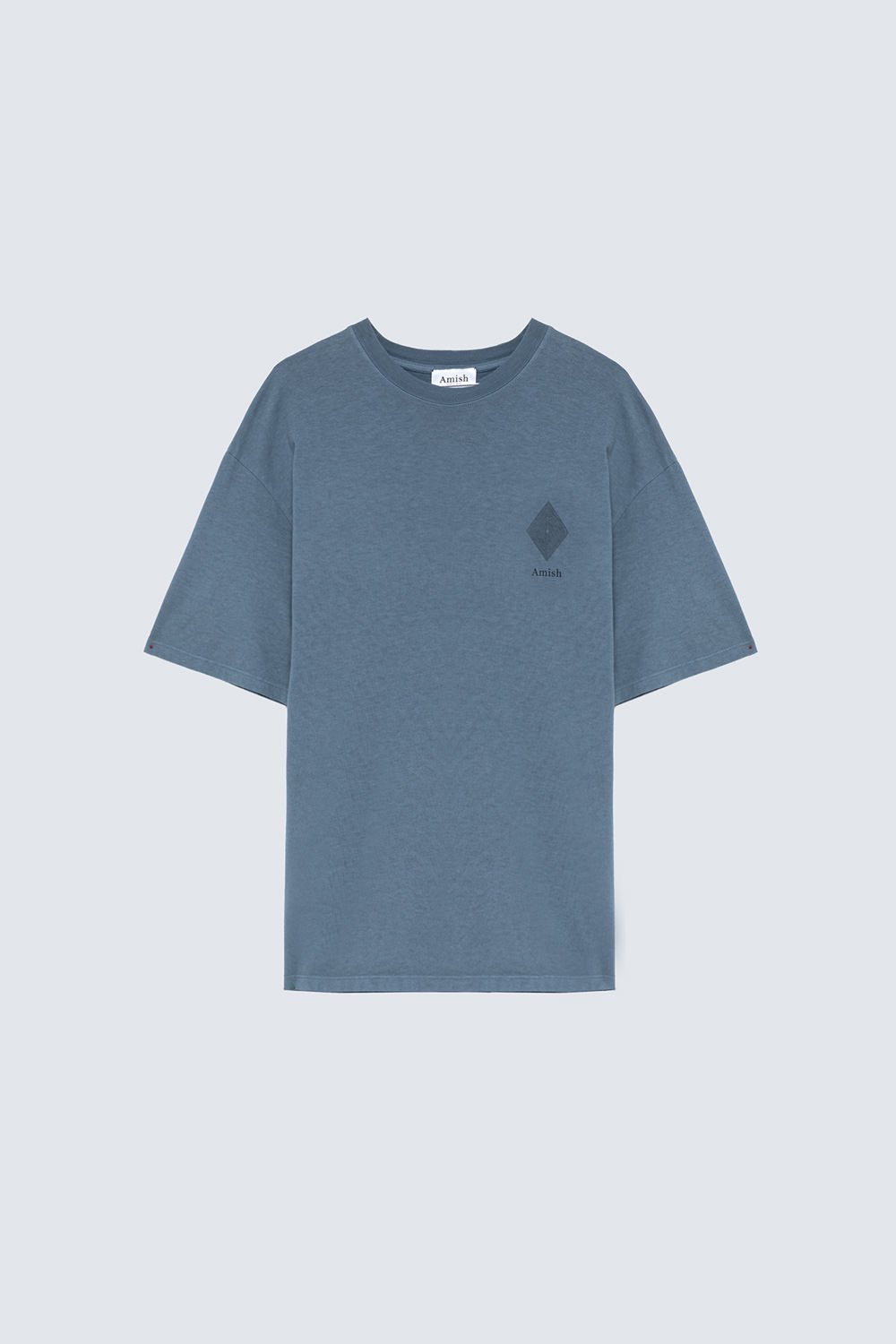 AMISH: CREW NECK T-SHIRT WITH LOGO